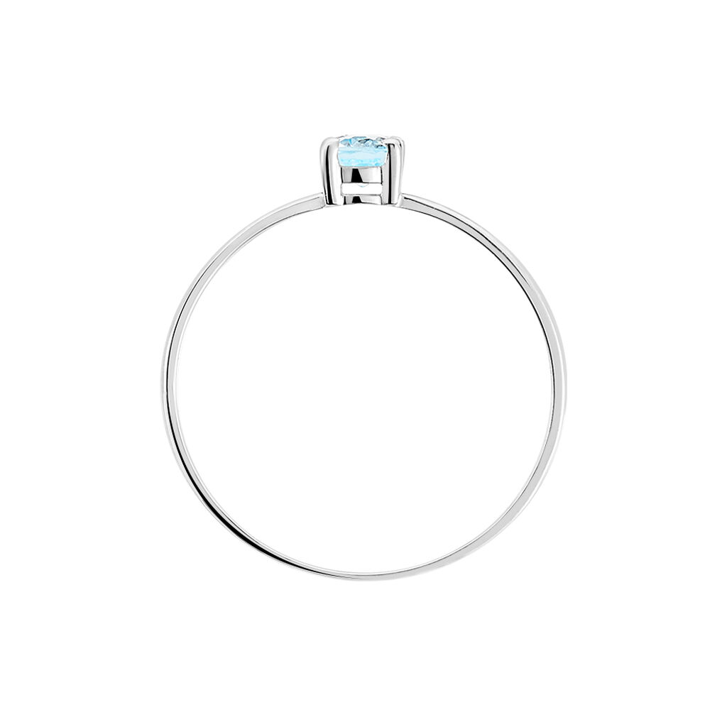 Bague Lily Or Blanc Topaze - Bagues solitaires Femme | Histoire d’Or