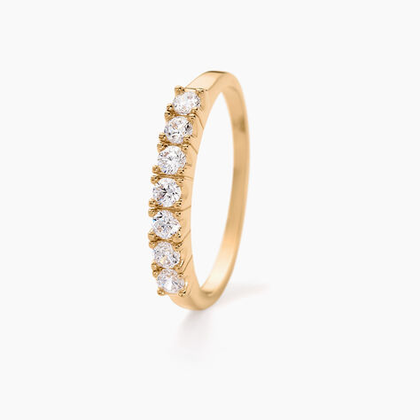 Bague Isee Plaqué Or Jaune Oxyde De Zirconium - Bagues avec pierre Femme | Histoire d’Or