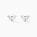 Boucles D'oreilles Puces Myhalf Argent Blanc Oxyde - Boucles d'oreilles fantaisie Femme | Histoire d’Or