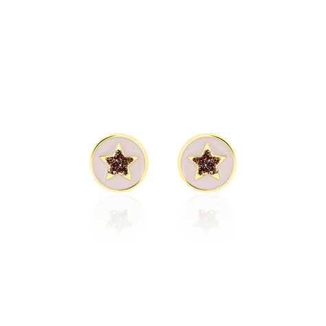 Boucles D'oreilles Puces Christelle Etoile Or Jaune - Clous d'oreilles Enfant | Histoire d’Or