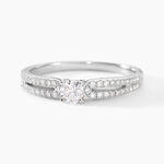 Bague Solitaire Katalina Or Blanc Diamant - Bagues solitaires Femme | Histoire d&rsquo;Or