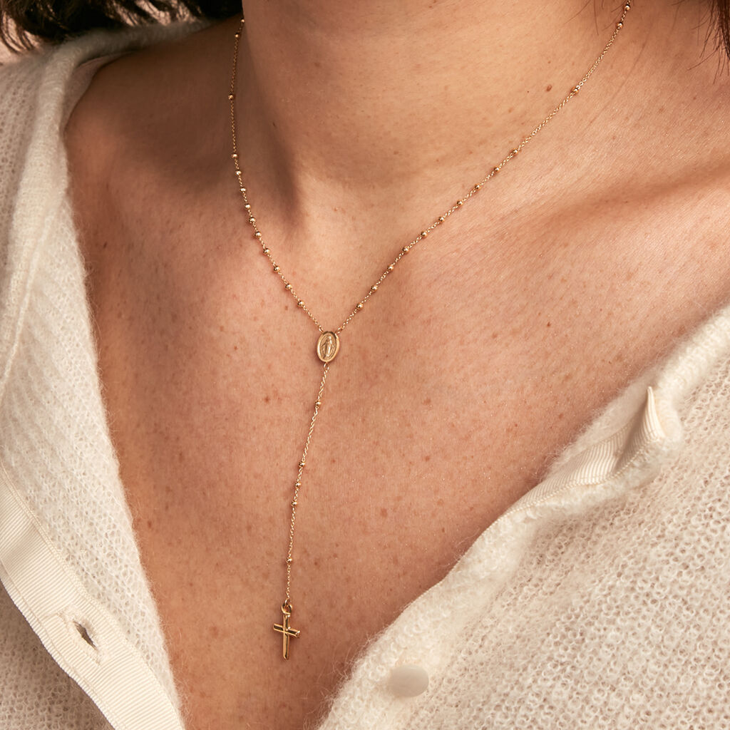 Collier Cleya Or Jaune - Pendentifs Baptême Famille | Histoire d’Or