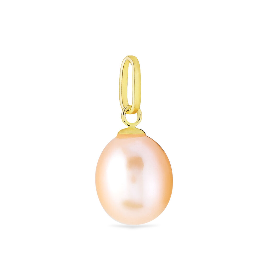 Pendentif Rose Or Jaune Perle De Culture - Pendentifs Femme | Histoire d’Or
