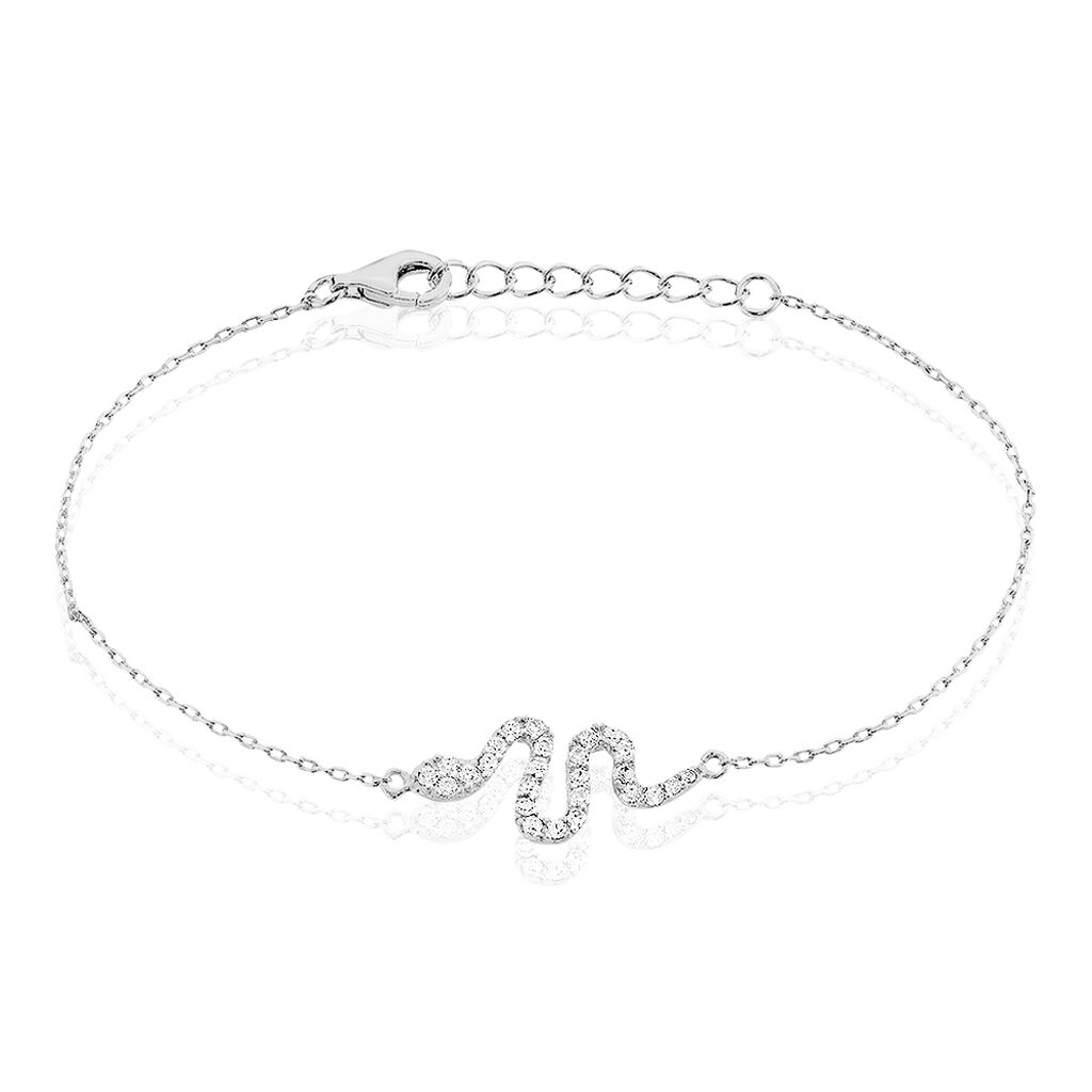 Bracelet Eponine Argent Blanc Oxyde De Zirconium - Bracelets fantaisie Femme | Histoire d’Or