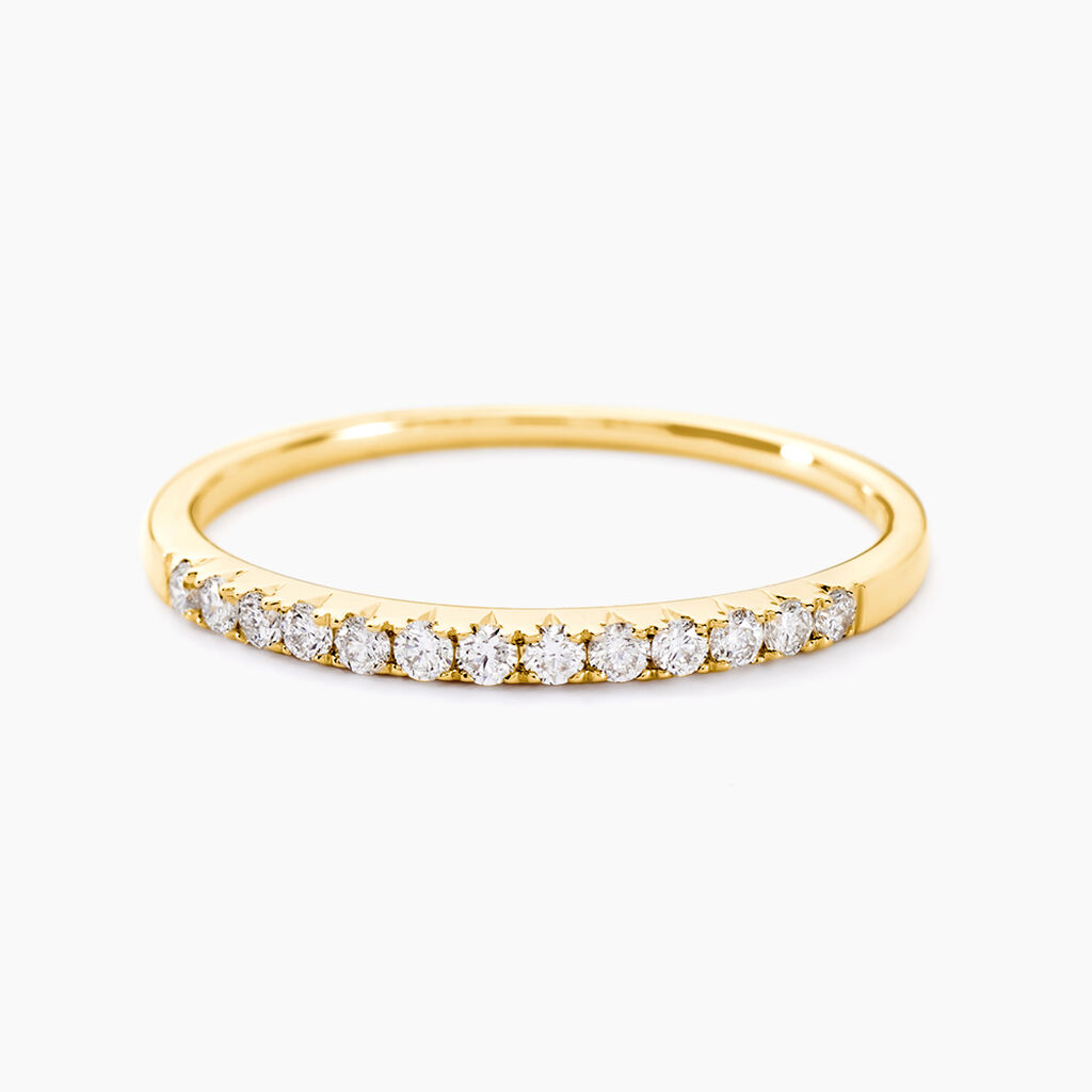 Alliance Pristina Or Jaune Diamant - Bijoux Pierres Pr&eacute;cieuses Femme | Histoire d&rsquo;Or