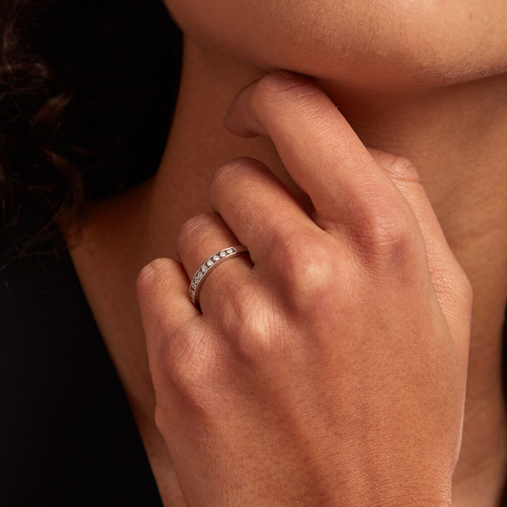 Bague Cherrlinna Or Blanc Diamant - Bagues avec pierre Femme | Histoire d’Or