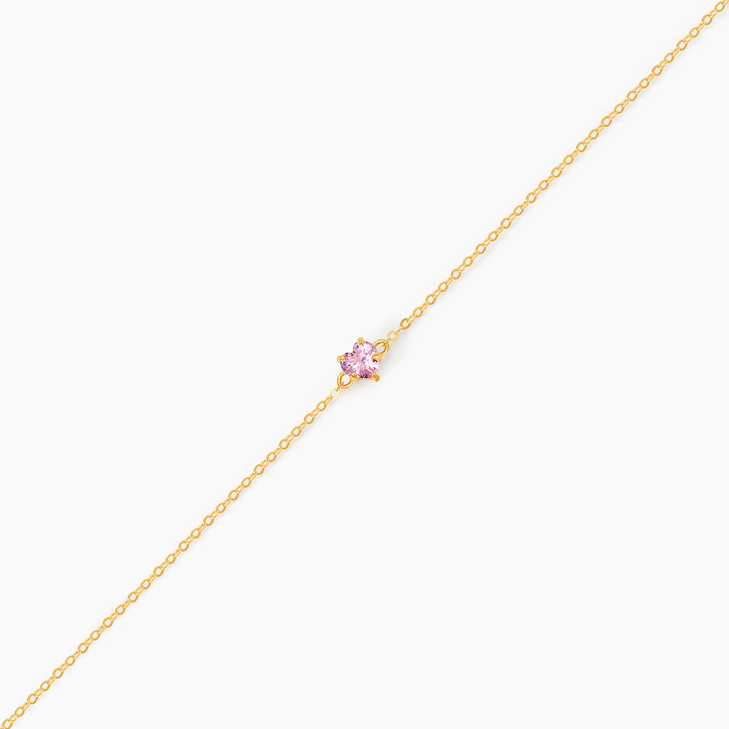 Bracelet Or Jaune Avaya Oxyde De Zirconium - Bracelets Enfant | Histoire d&rsquo;Or