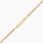 Bracelet Identit&eacute;e Edmontine Or Jaune - Bracelets Communion Femme | Histoire d&rsquo;Or