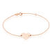 Bracelet Sofia Coeur Or Rose Oxyde De Zirconium - Bracelets Femme | Histoire d’Or