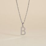 Pendentif Ionia Lettre Or Blanc - Pendentifs Famille | Histoire d&rsquo;Or