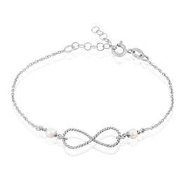 Bracelet Aliya Argent Blanc Pierre De Synthese - Bracelets fantaisie Femme | Histoire d’Or