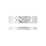 Bague Ajustable Abram Acier Blanc - Bagues fantaisie Femme | Histoire d&rsquo;Or