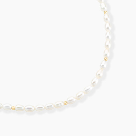 Collier Billes Or Jaune Perle De Culture - Colliers Femme | Histoire d’Or