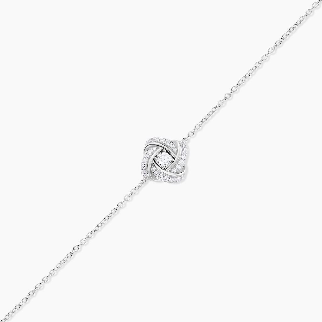 Bracelet Anasthase Argent Blanc Oxyde De Zirconium - Bracelets Femme | Histoire d&rsquo;Or