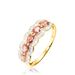 Bague Margaux Or Jaune Morganite Et Diamant - Bagues avec pierre Femme | Histoire d’Or