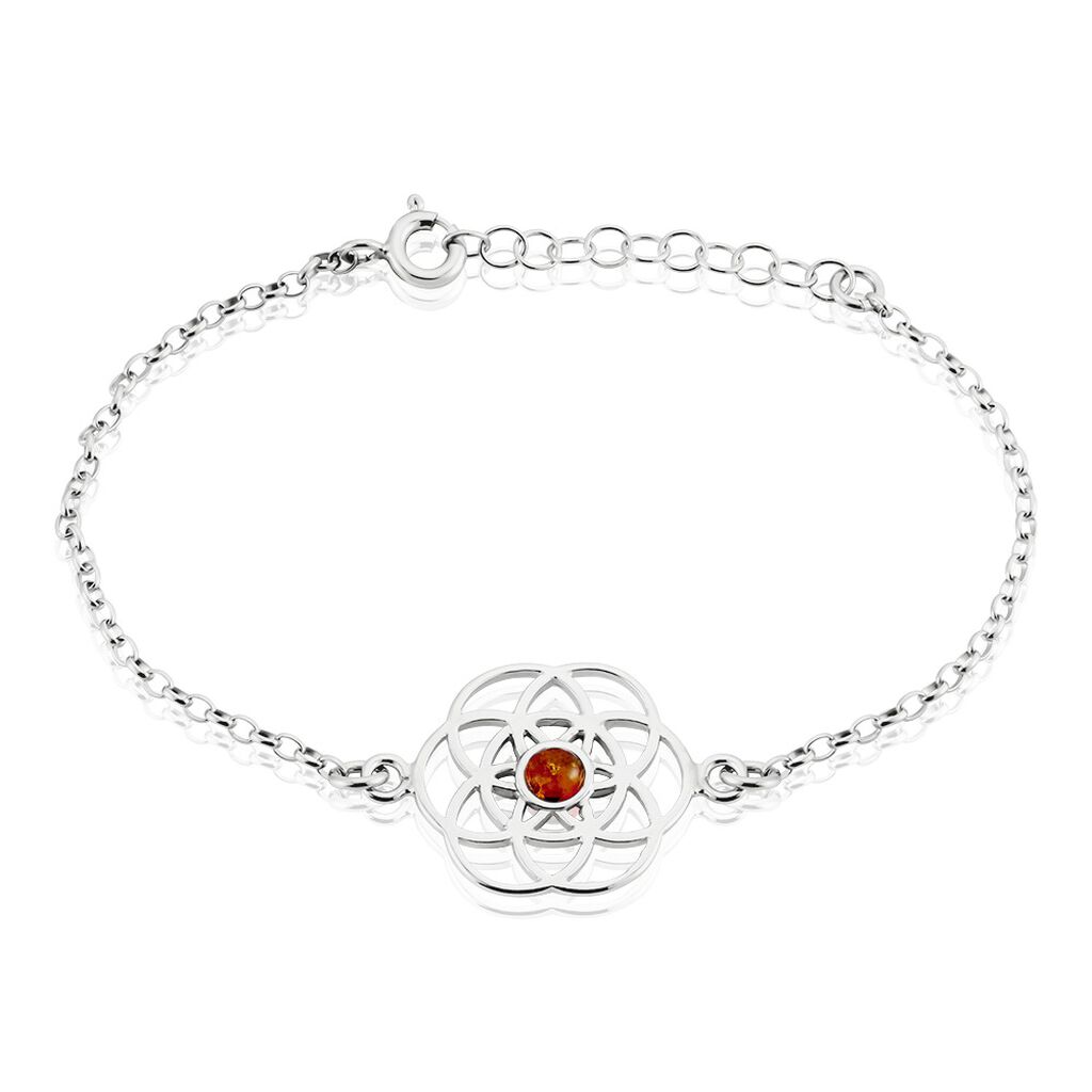 Bracelet Argent Blanc Aeson Ambre - Bracelets Femme | Histoire d&rsquo;Or