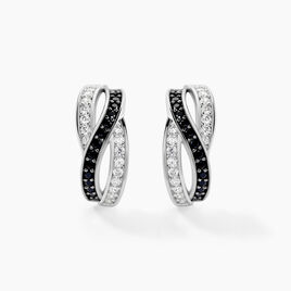 Boucles D'oreilles Puces Bethany Argent Blanc Oxyde De Zirconium - Boucles d'oreilles fantaisie Femme | Histoire d’Or