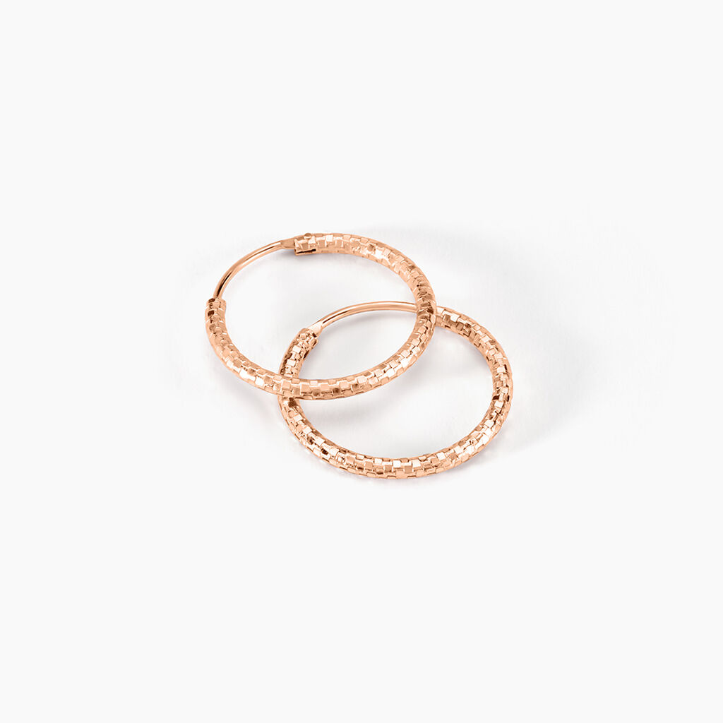 Cr&eacute;oles Argent Rose Agathe - Boucles d'oreilles cr&eacute;oles Femme | Histoire d&rsquo;Or