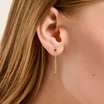 Boucles D'Oreilles Pendantes Tristana Argent Dor&eacute; A L'Or 750/1000 Topaze Am&eacute;thyste - Boucles d'oreilles pendantes Femme | Histoire d&rsquo;Or