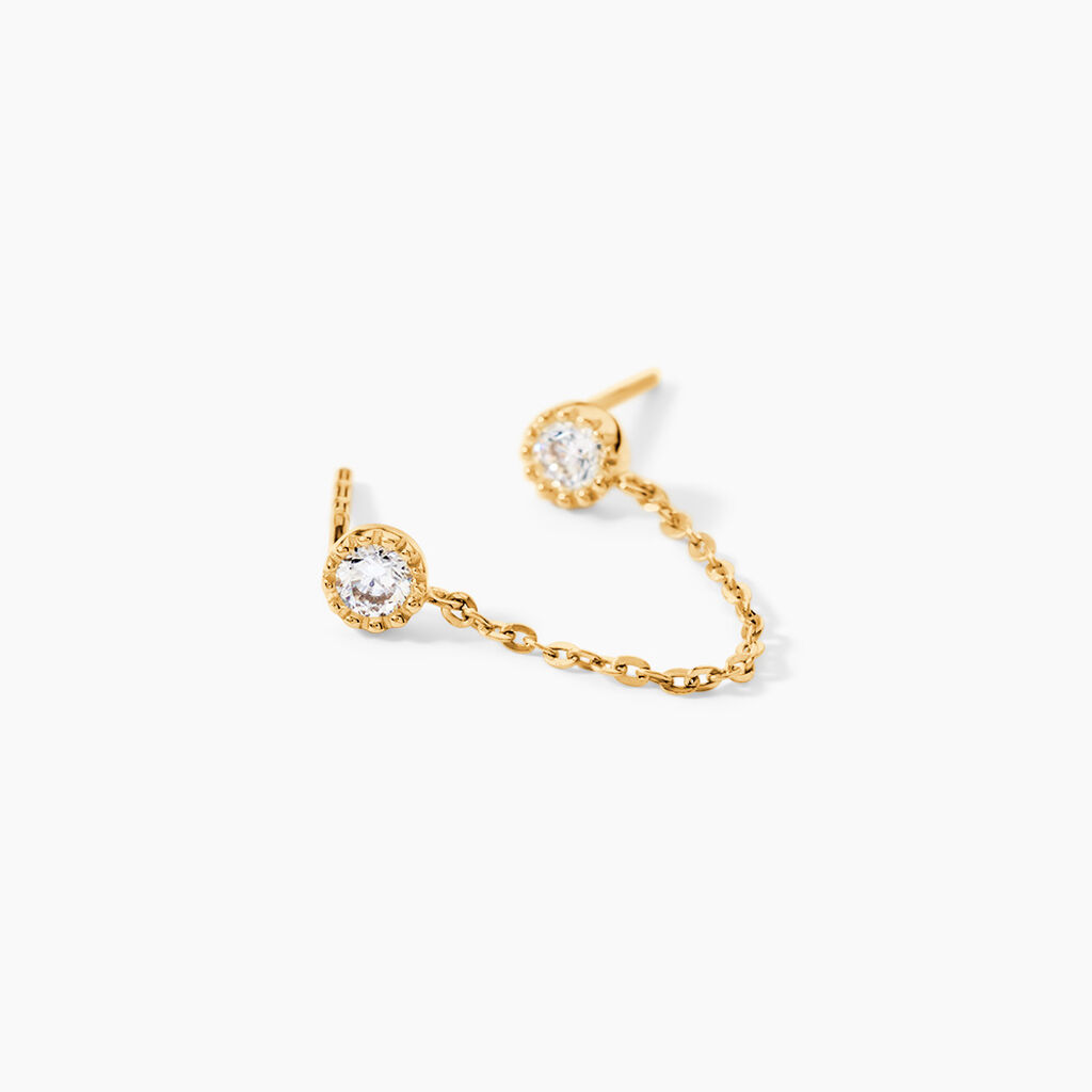 Bijou D'oreille Unitaire Camila Or Jaune Oxyde De Zirconium - Piercings d'oreilles Femme | Histoire d&rsquo;Or