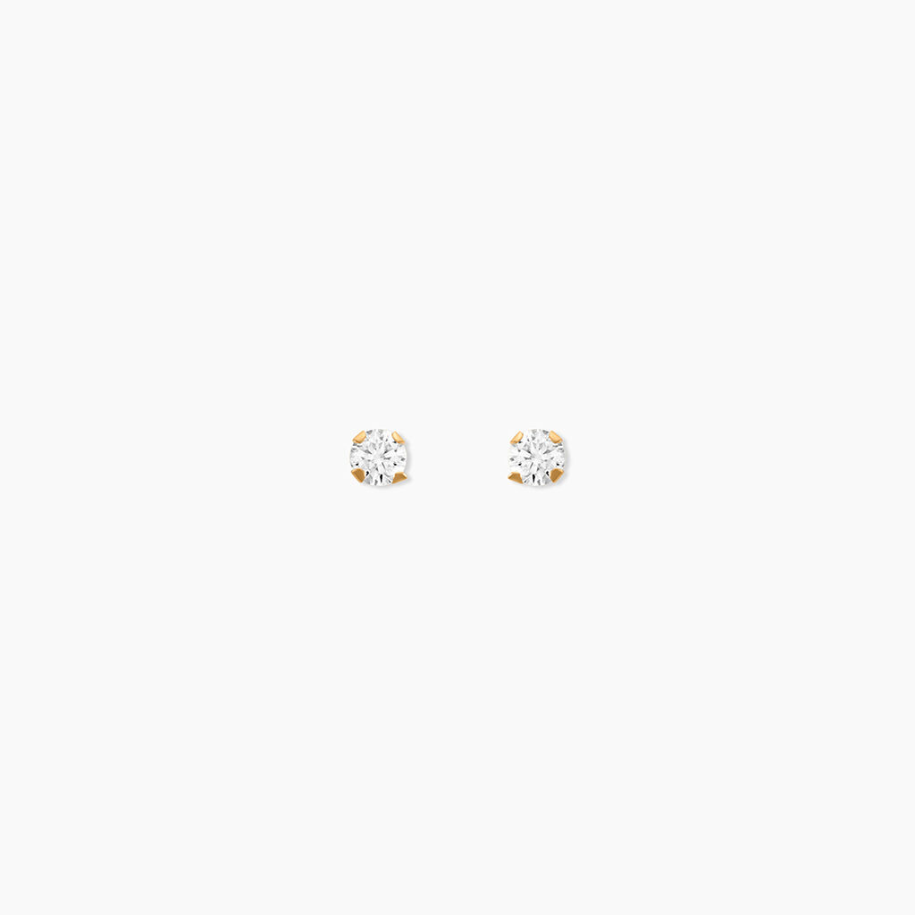 Boucles D'oreilles Barrettes Youssa Barrettes 5 Or Jaune Oxydes - Boucles d'oreilles pendantes Femme | Histoire d’Or