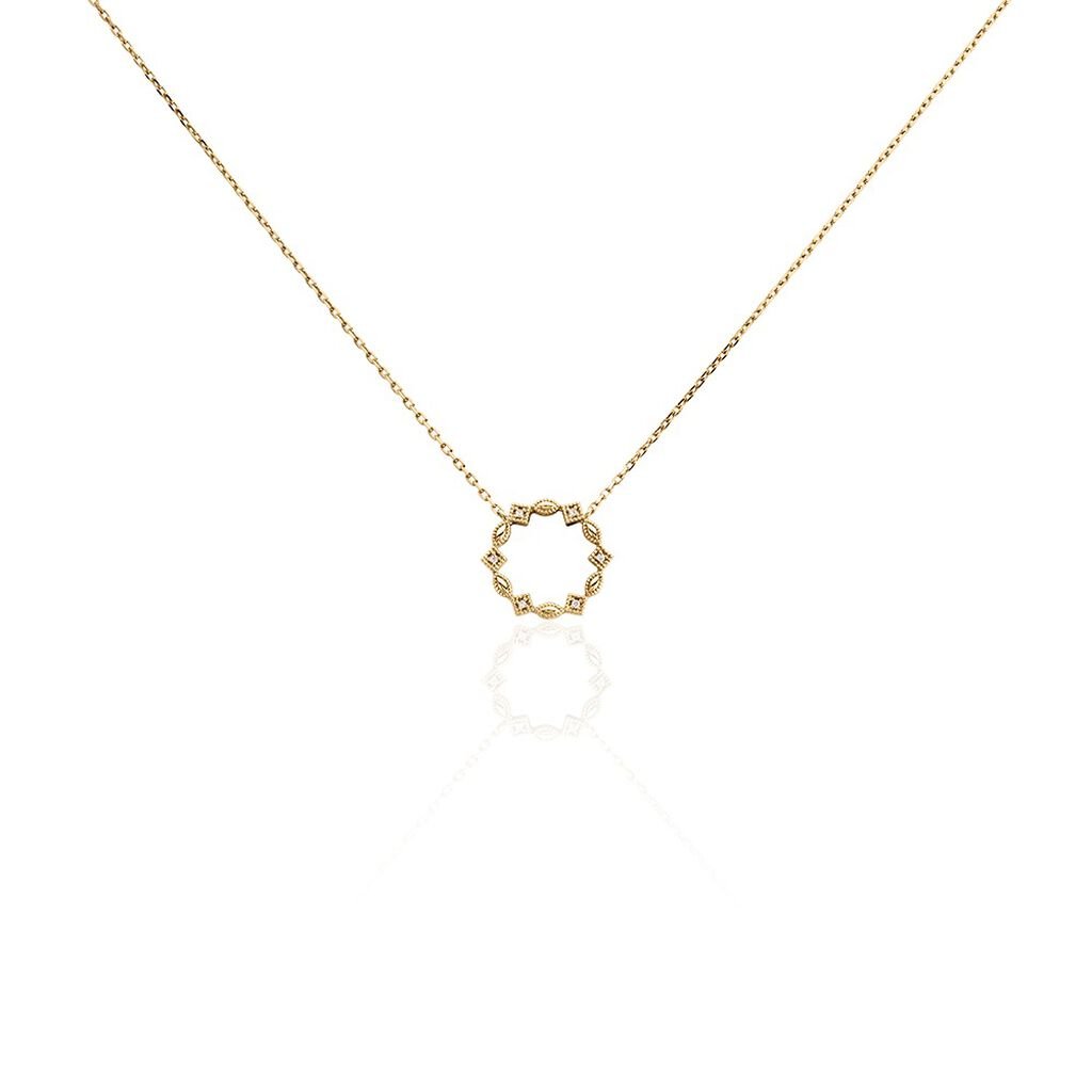 Collier éclat Perlé Plaqué Or Oxyde De Zirconium - Colliers Femme | Histoire d’Or