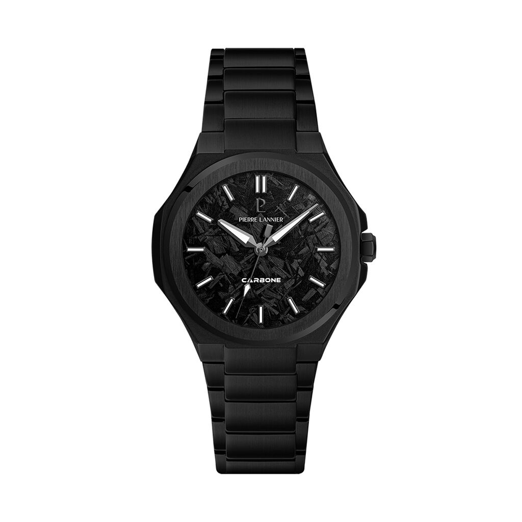 Montre Pierre Lannier Lannier Graphite Noir - Montres Homme | Histoire d&rsquo;Or