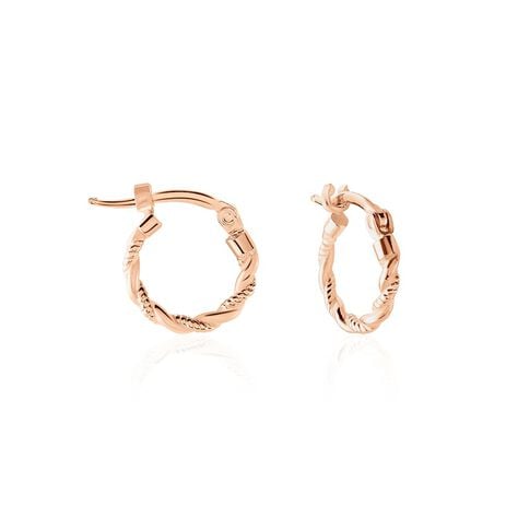 Cr&eacute;oles Anastasia Argent Rose - Boucles d'oreilles cr&eacute;oles Femme | Histoire d&rsquo;Or