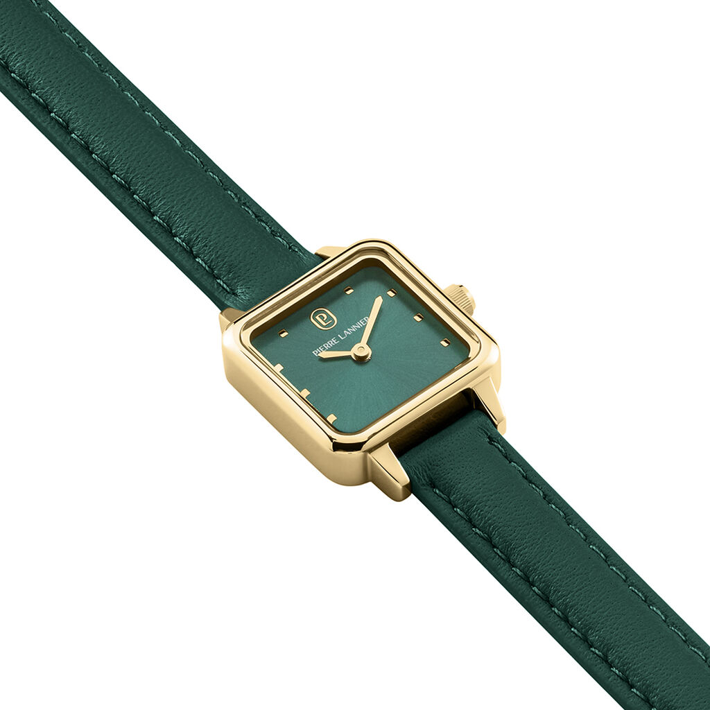 Montre Pierre Lannier Lannier Neora Vert - Montres Femme | Histoire d&rsquo;Or