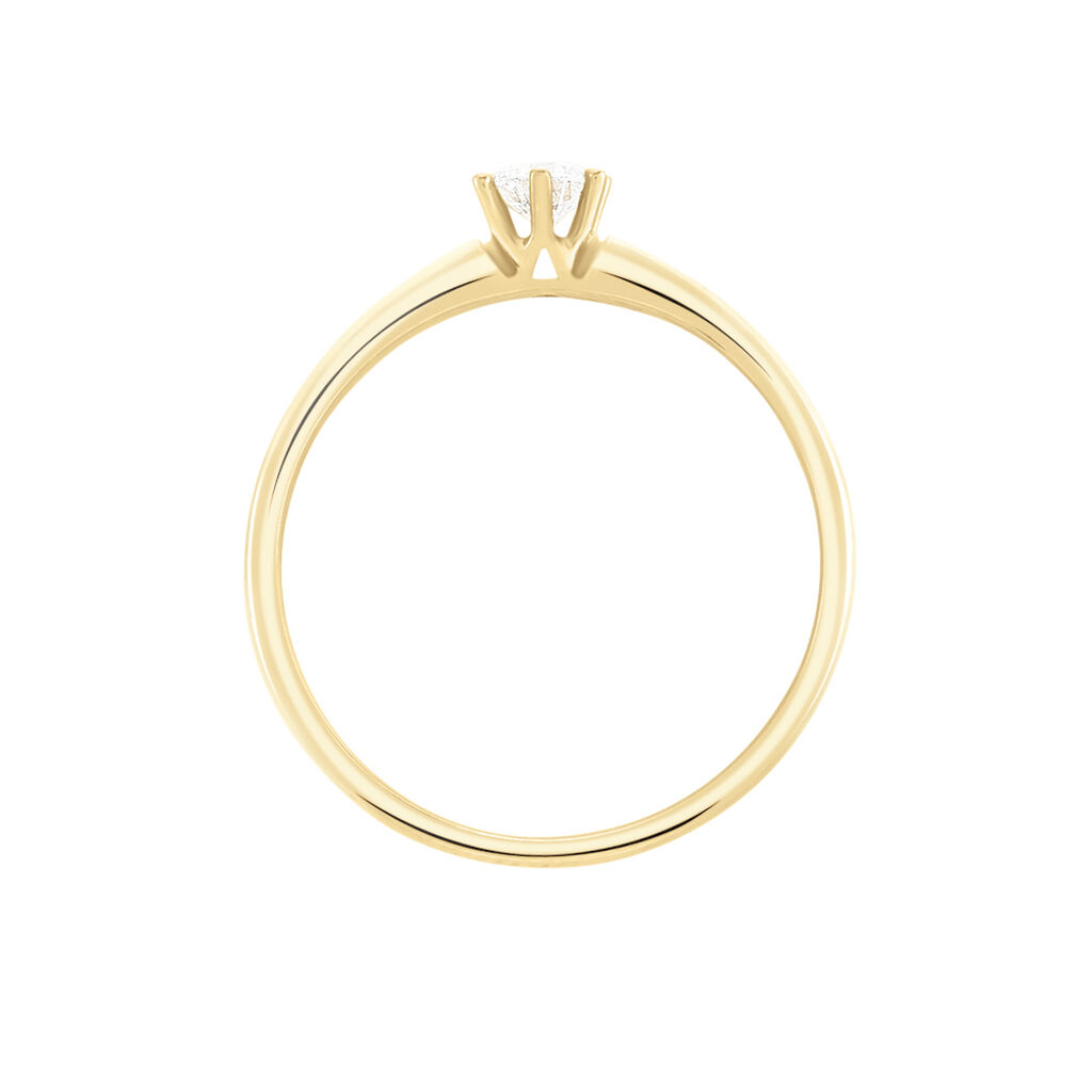 Bague Solitaire Samantha Or Jaune Diamant - Bagues solitaires Femme | Histoire d’Or