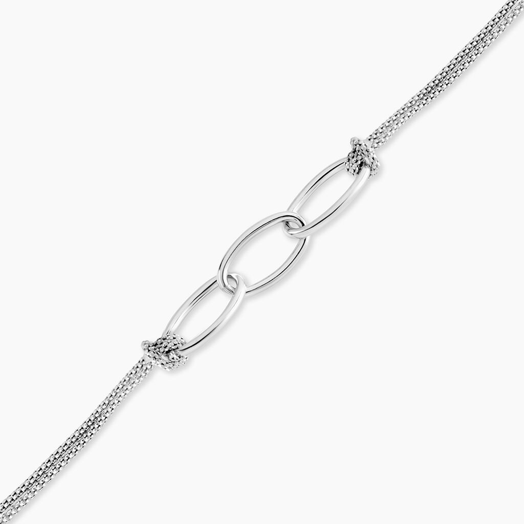 Bracelet Yutan Argent Blanc - Bracelets Femme | Histoire d&rsquo;Or