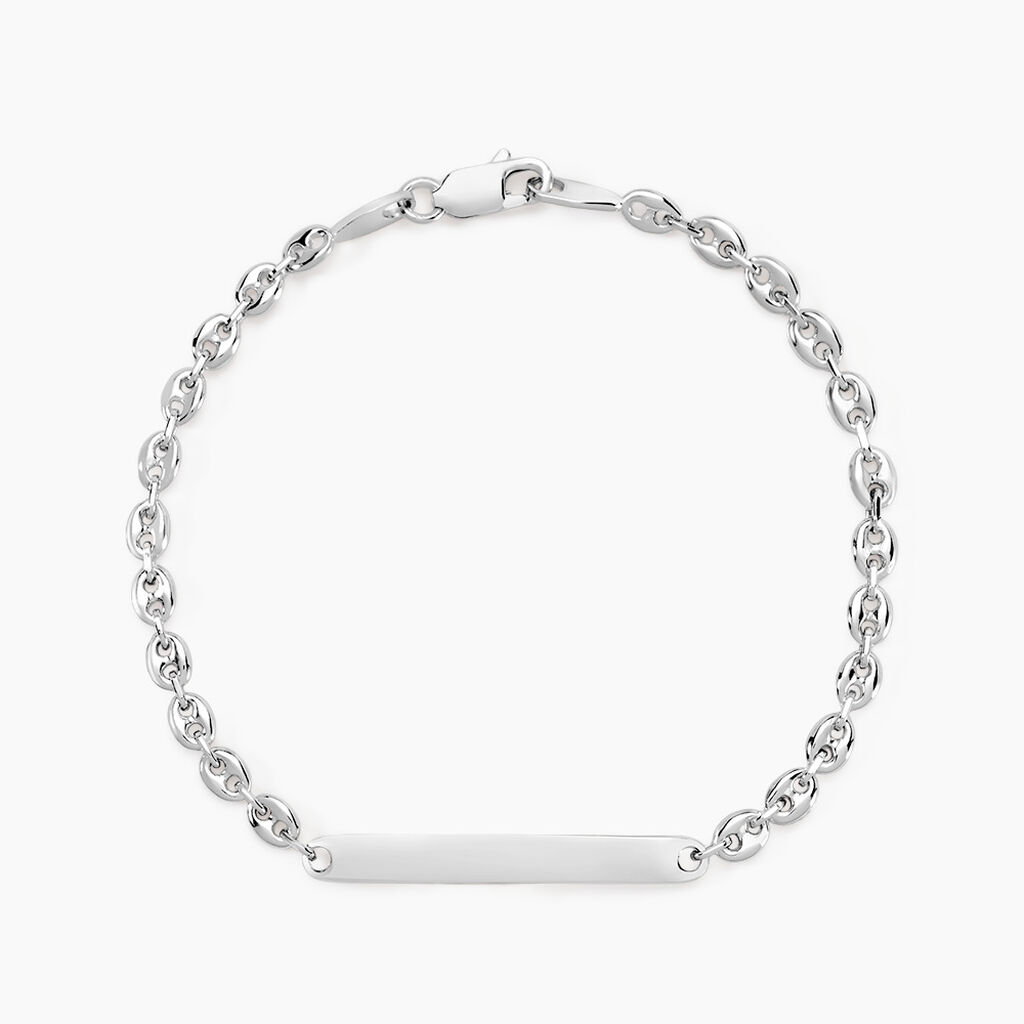 Bracelet Identit&eacute; Carrus Argent Blanc - F&ecirc;te des m&egrave;res Femme | Histoire d&rsquo;Or