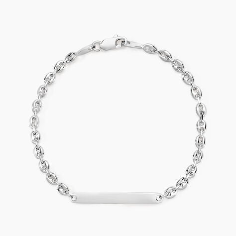 Bracelet Identit&eacute; Carrus Argent Blanc - F&ecirc;te des m&egrave;res Femme | Histoire d&rsquo;Or
