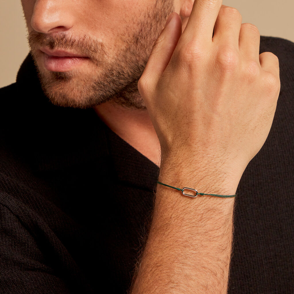 Bracelet Infini Pop Argent Blanc - Bracelets cordon Famille | Histoire d’Or