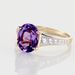 Bague Or Jaune Marie-camille Améthyste Oxydes De Zirconium - Bagues solitaires Femme | Histoire d’Or