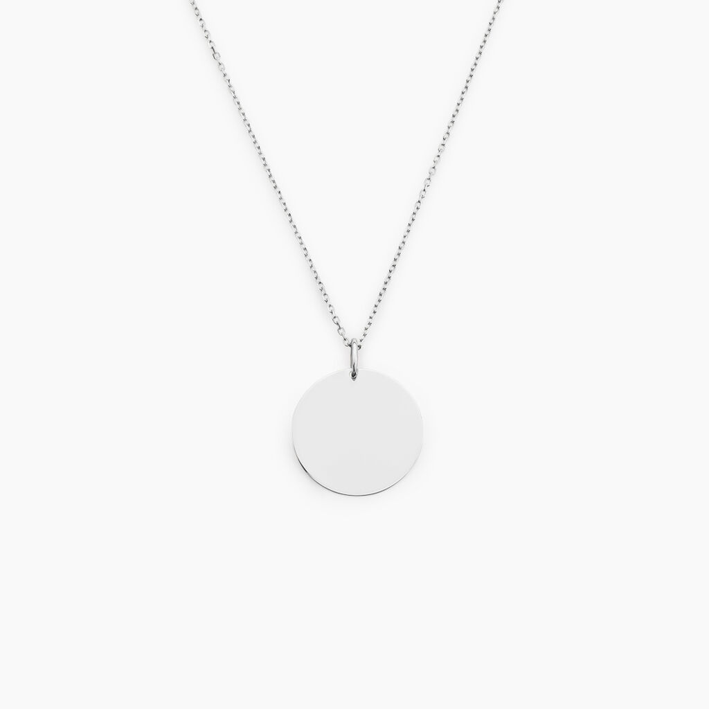 Pendentif Lisa Or Blanc - Cadeaux de naissance Femme | Histoire d’Or