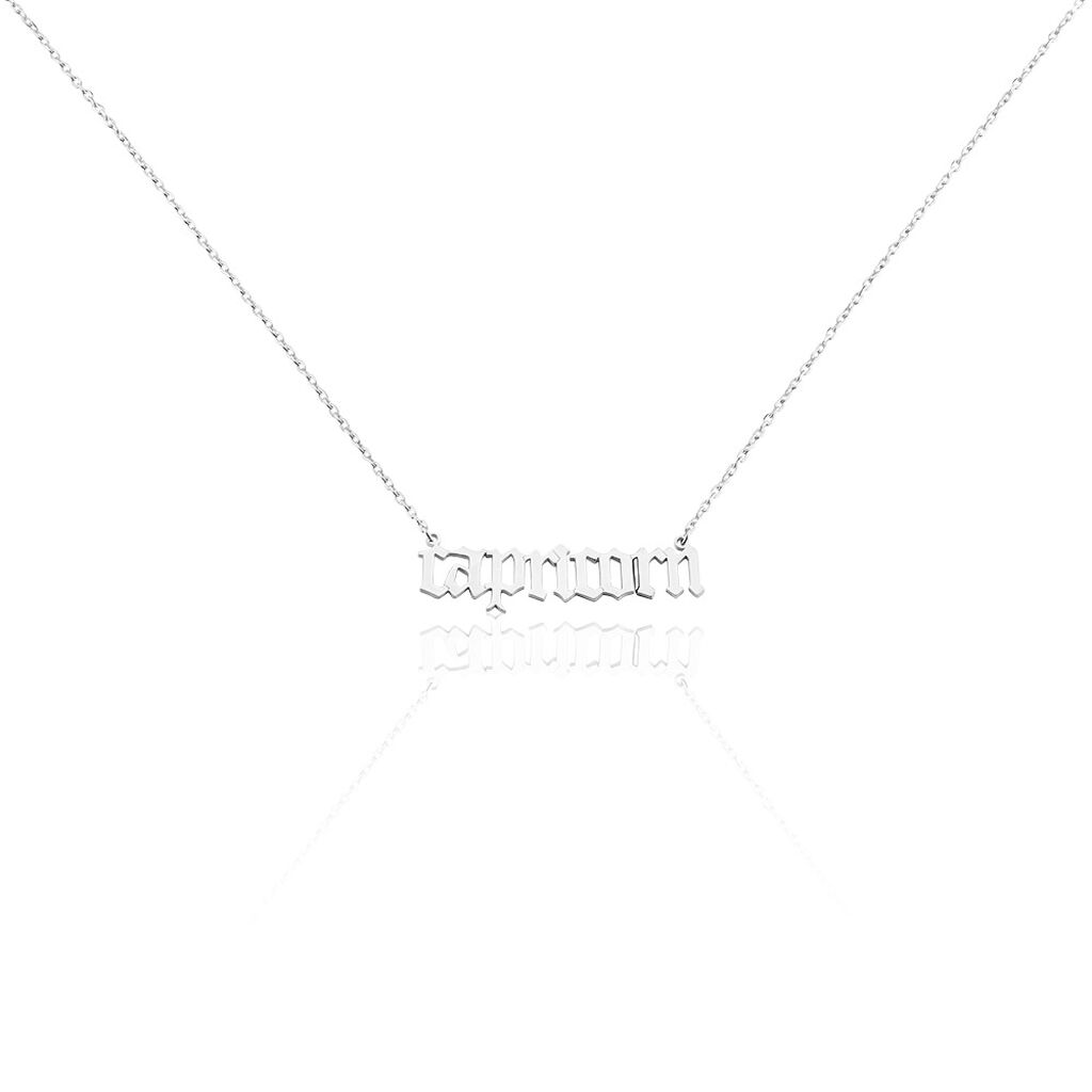 Collier Argent Blanc Astro