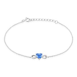 Bracelet Argent Blanc Atieno Oxyde De Zirconium - Bracelets Coeur Femme | Histoire d’Or