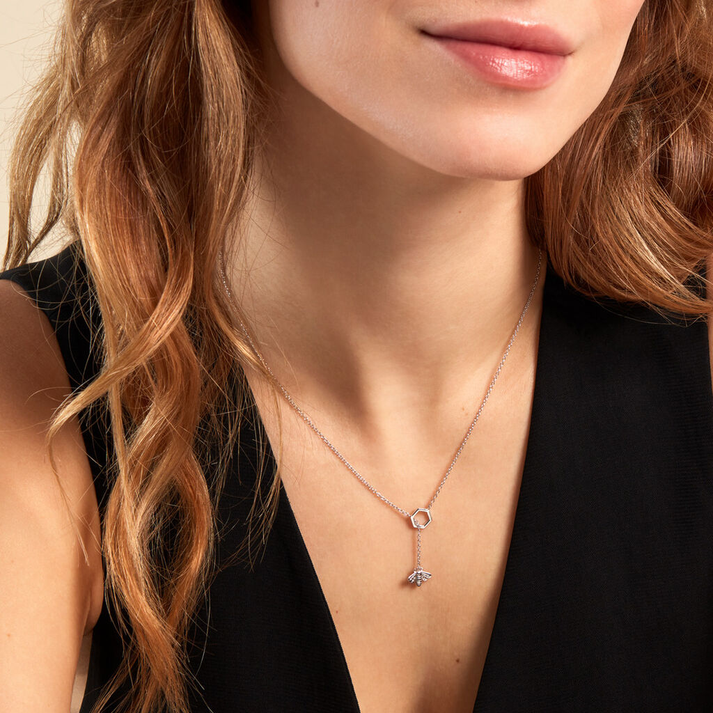 Collier Honey Argent Blanc - Colliers fantaisie Femme | Histoire d’Or