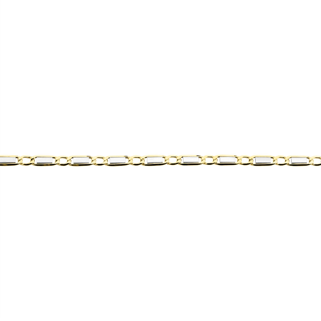 Collier Danae Plaquette Or Bicolore - Chaines Homme | Histoire d&rsquo;Or