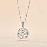 Collier Chimere Argent Blanc Oxyde De Zirconium - Colliers fantaisie Femme | Histoire d&rsquo;Or