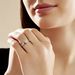 Bague Solitaire Natalia Or Blanc Diamant Synthetique - Bagues solitaires Femme | Histoire d’Or