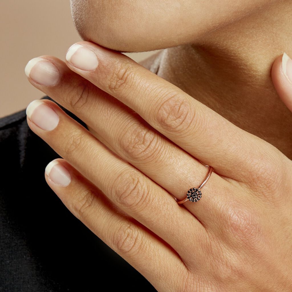 Bague Fares Argent Rose Spinelle - Bagues avec pierre Femme | Histoire d’Or