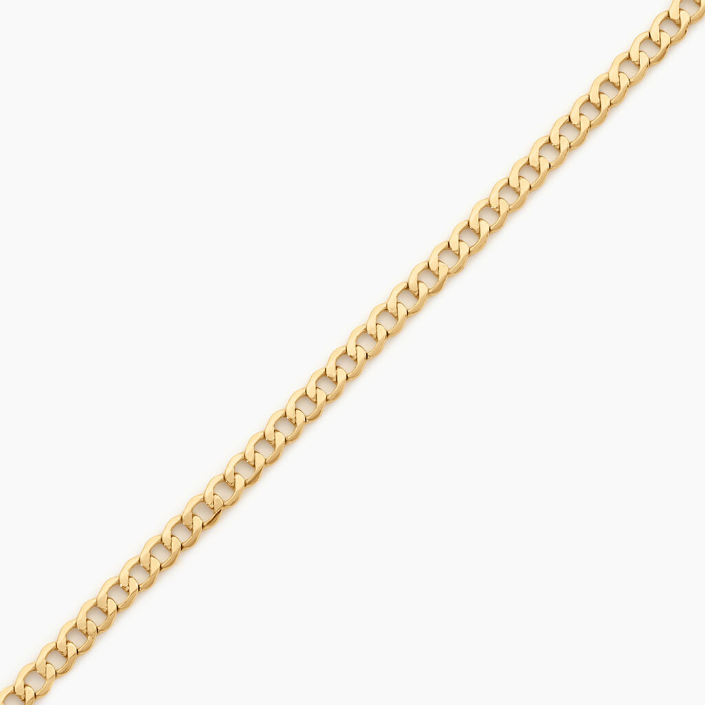 Bracelet Iris Or Jaune Maille Gourmette - Bracelets cha&icirc;ne Femme | Histoire d&rsquo;Or