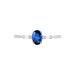 Bague Or Blanc Saphir Et Diamant - Bagues solitaires Femme | Histoire d’Or