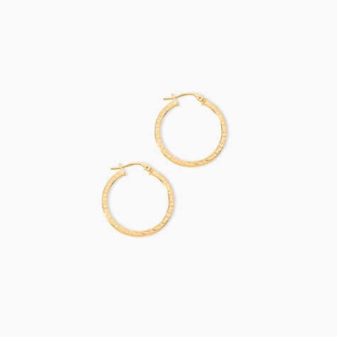 Cr&eacute;oles Xanthia Or Jaune - Boucles d'oreilles cr&eacute;oles Femme | Histoire d&rsquo;Or