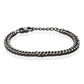 Bracelet Acier Noir Et Gris Cristiano - Bracelets fantaisie Homme | Histoire d’Or