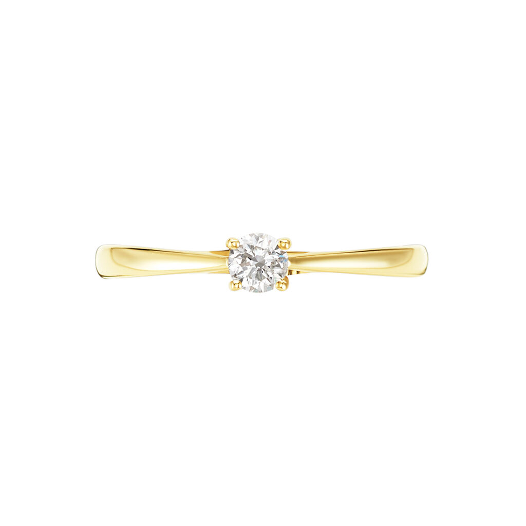 Bague Solitaire Aphrodite Or Jaune Diamant - Bagues solitaires Femme | Histoire d’Or