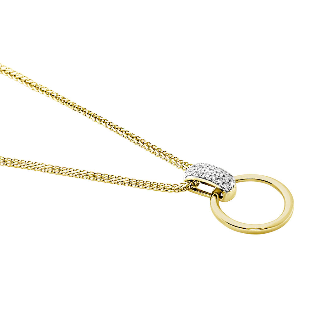 Collier Jazmine Jaune Diamant Blanc - Colliers Femme | Histoire d&rsquo;Or