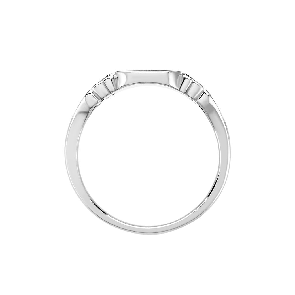 Chevalière Rita Argent Blanc - Chevalières Femme | Histoire d’Or